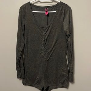 La Senza Grey Loungewear Pyjamas Romper Size Large